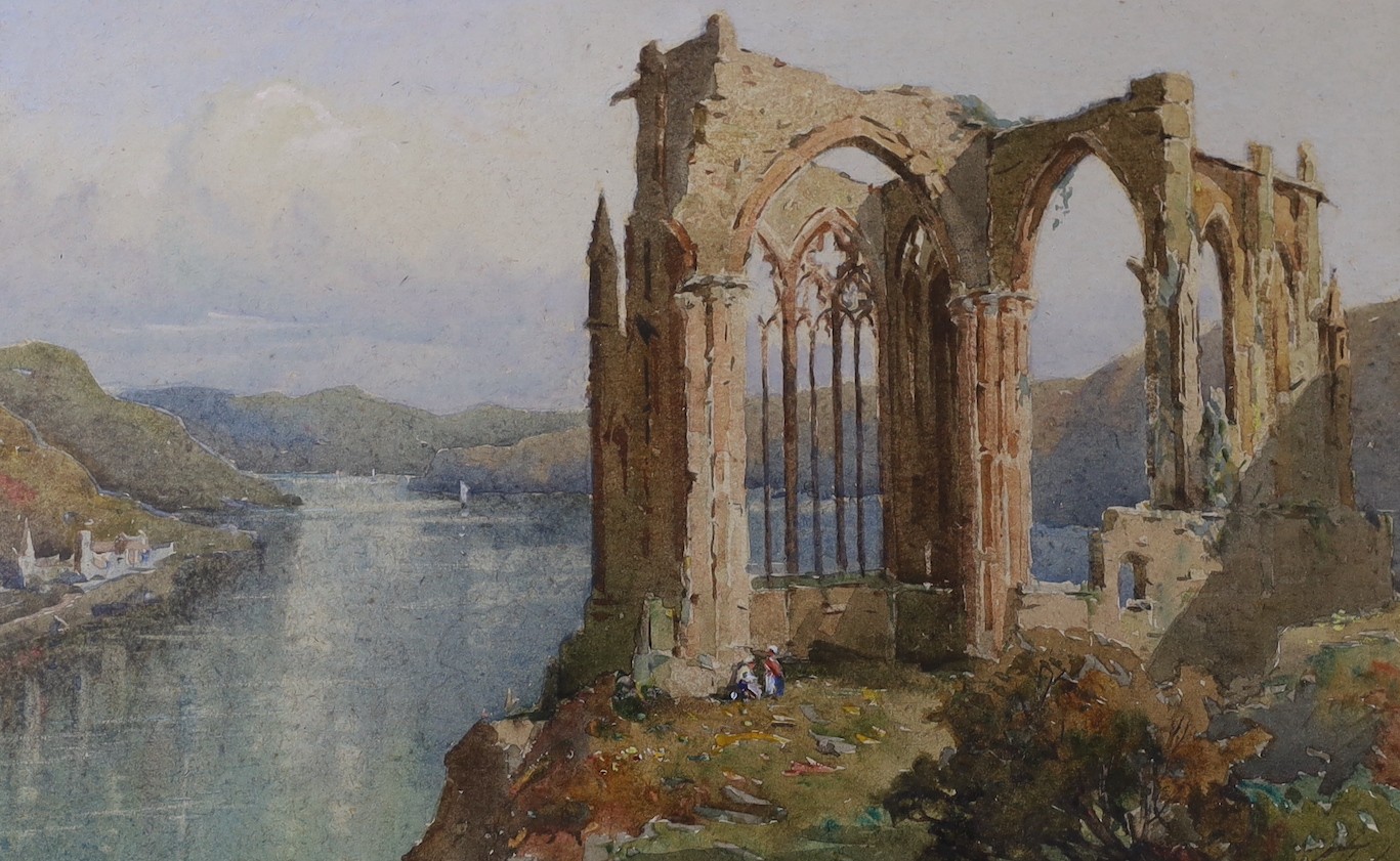 Herbert Parsons Weaver (1872-1945), watercolour, Abbey ruins, signed, 20 x 32cm.